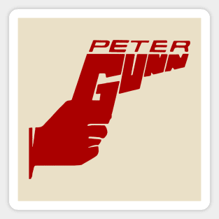 Peter Gunn - Gun Logo - 50s Tv Show Magnet